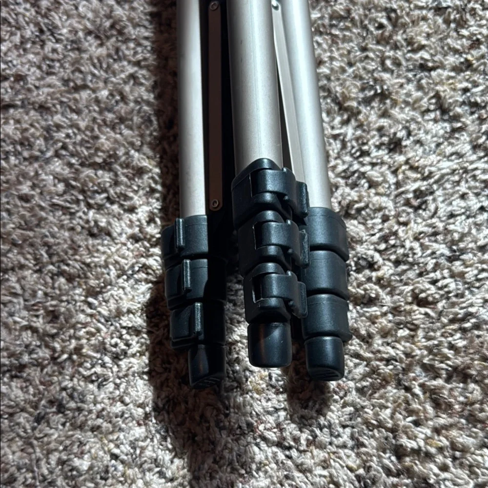 Adjustable Black and Silver Tripod